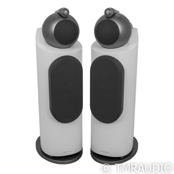 B&W 802 D3 Floorstanding Speakers; White Pair