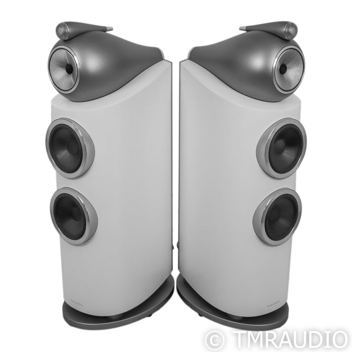 B&W 802 D3 Floorstanding Speakers; White Pair