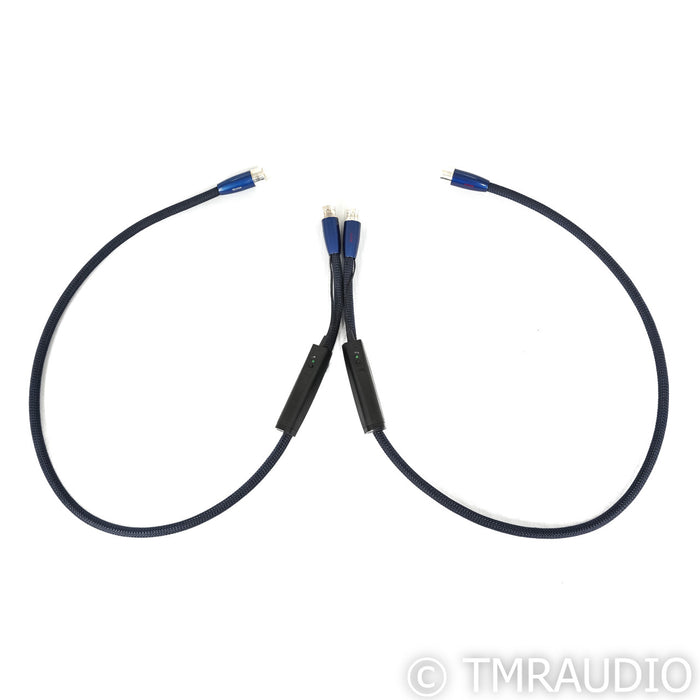 AudioQuest Water XLR Cables; 1m Pair Balanced Interconnects