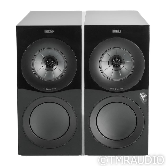 KEF R3 Bookshelf Speakers; Black Pair
