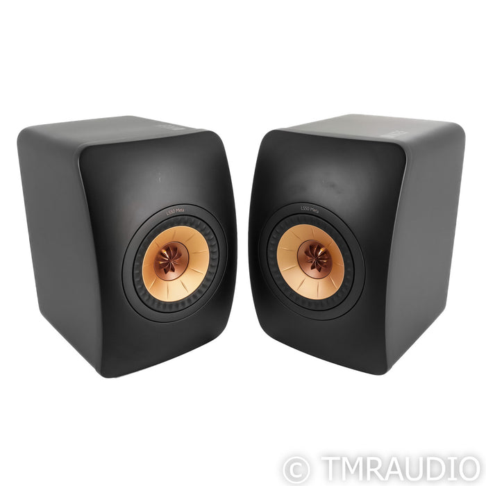 KEF LS50 Meta Bookshelf Speakers; Black Pair