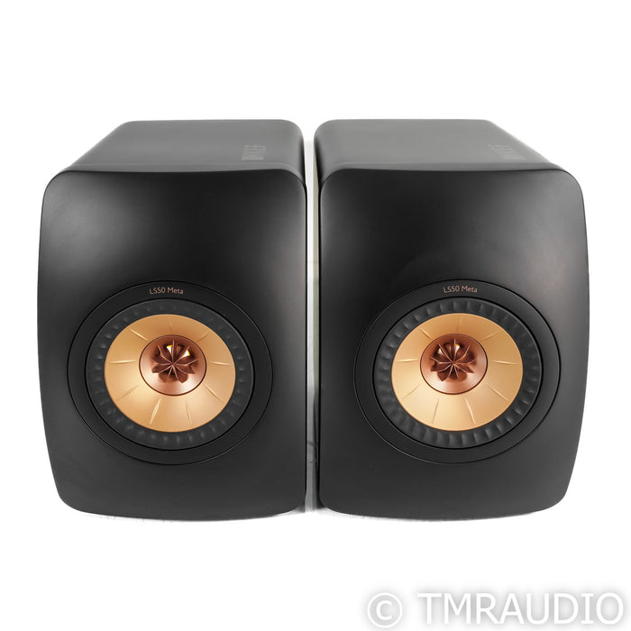 KEF LS50 Meta Bookshelf Speakers; Black Pair