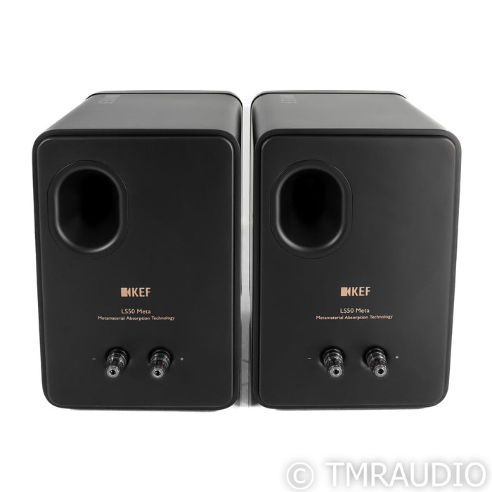 KEF LS50 Meta Bookshelf Speakers; Black Pair