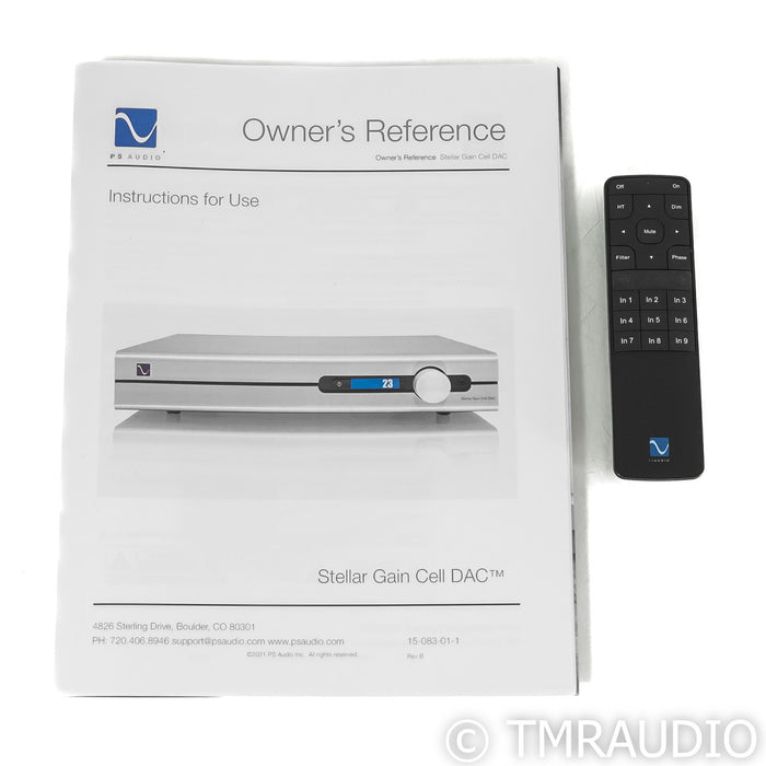 PS Audio Stellar GainCell DAC; D/A Converter
