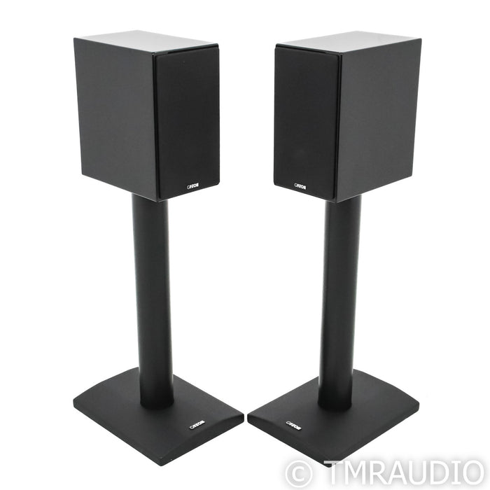 Canton Chrono SL 526.2 Bookshelf Speakers; Black Pair w/ Stands