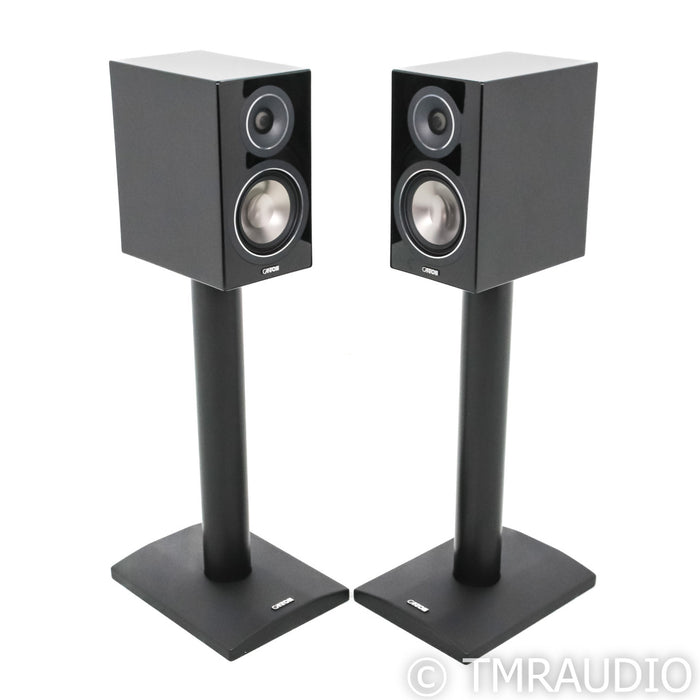 Canton Chrono SL 526.2 Bookshelf Speakers; Black Pair w/ Stands