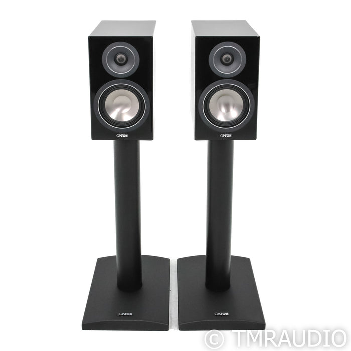 Canton Chrono SL 526.2 Bookshelf Speakers; Black Pair w/ Stands