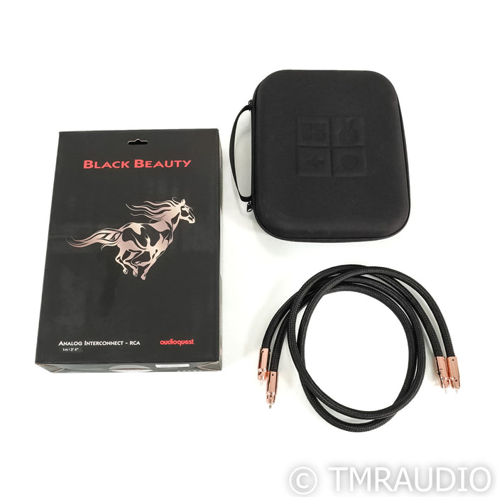 AudioQuest Black Beauty RCA Cables; 1m Pair Interconnects