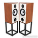 Mission 770 Bookshelf Speakers; Walnut Pair with Stands