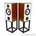 Mission 770 Bookshelf Speakers; Walnut Pair with Stands