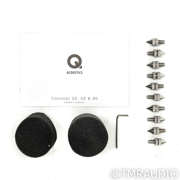 Q Acoustics Concept 50 Floorstanding Speakers; Black Pair