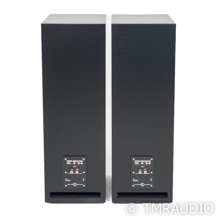 Zu Audio DW 6 Floorstanding Speakers; Dirty Weekend Six; Satin Black Pair