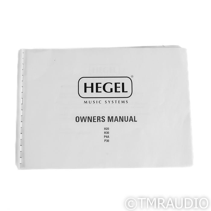 Hegel H20 Stereo Power Amplifier