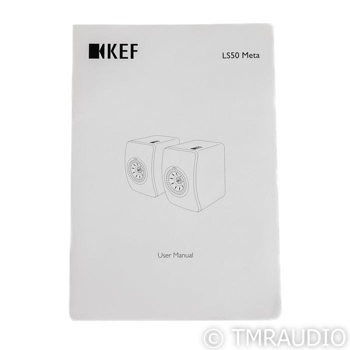 KEF LS50 Meta Bookshelf Speakers; Black Pair