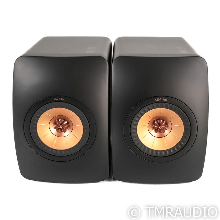 KEF LS50 Meta Bookshelf Speakers; Black Pair