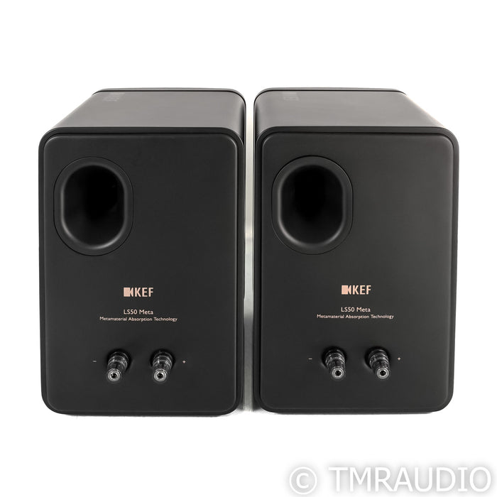 KEF LS50 Meta Bookshelf Speakers; Black Pair