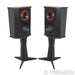 Fleetwood Sound Deville Bookshelf Speakers; Black Pair w/ Stands