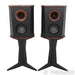 Fleetwood Sound Deville Bookshelf Speakers; Black Pair w/ Stands
