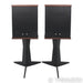 Fleetwood Sound Deville Bookshelf Speakers; Black Pair w/ Stands