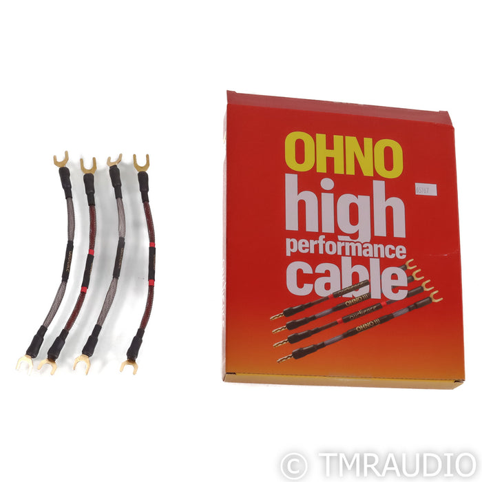 Audience OHNO III Bi-Wire Speaker Jumpers; Set of 4 (Open Box)