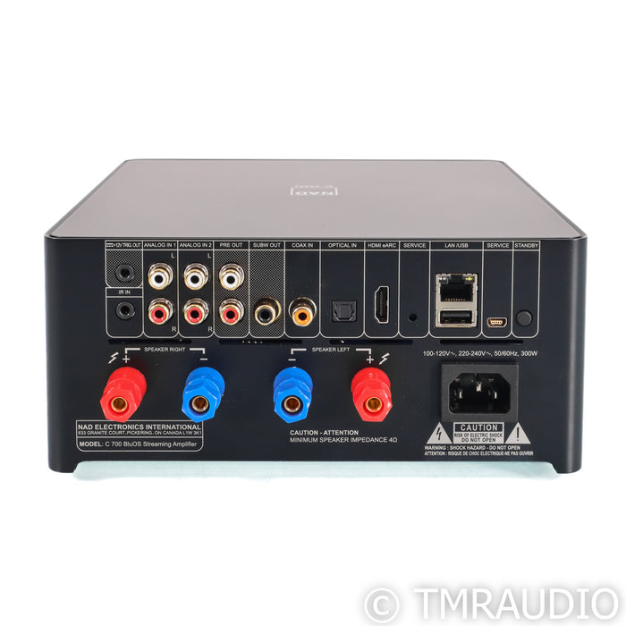 NAD Electronics C 700 BluOS Streaming Integrated Amplifier (Open Box)