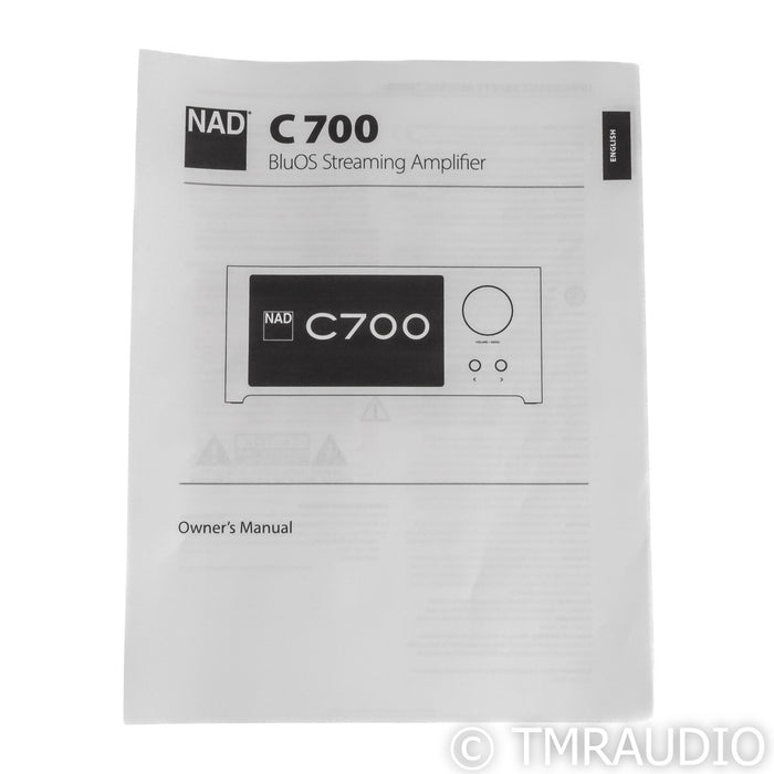 NAD Electronics C 700 BluOS Streaming Integrated Amplifier (Open Box)