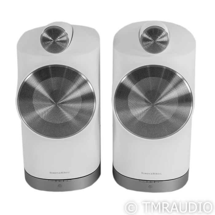 B&W Formation Duo Wireless Powered Bookshelf Speakers; White Pair (Unused)