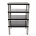 SolidSteel Hyperspike HY-4 Four Shelf Component Rack; HY4; Black
