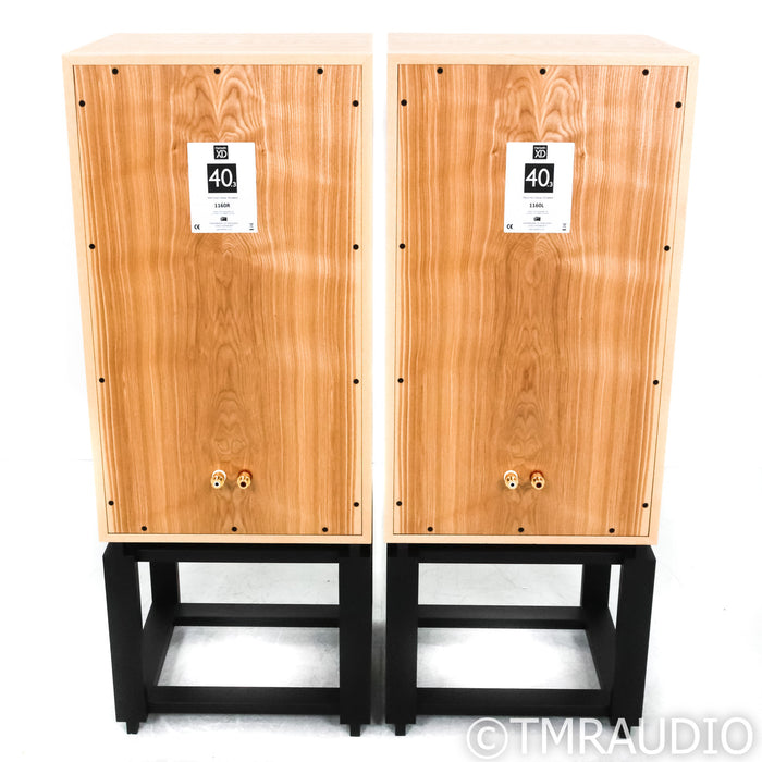 Harbeth 40.3 XD Bookshelf Speakers; Exotic Ash Pair w/ Ton Trager Stands
