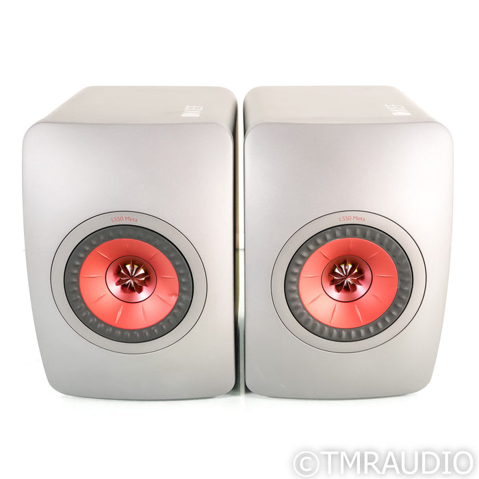 KEF LS50 Meta Bookshelf Speakers; Titanium Pair