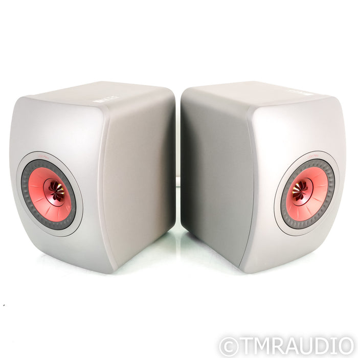 KEF LS50 Meta Bookshelf Speakers; Titanium Pair