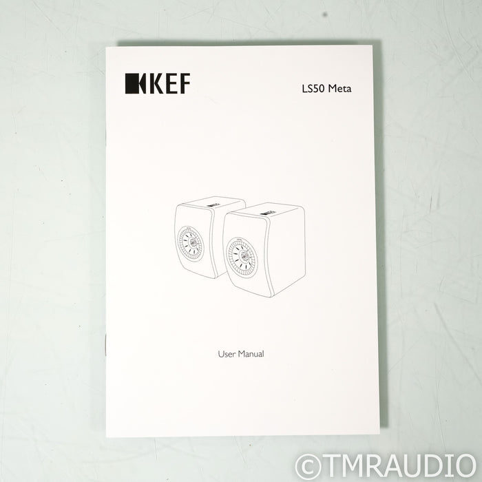 KEF LS50 Meta Bookshelf Speakers; Titanium Pair