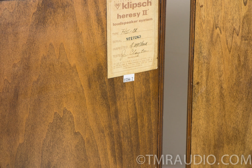 Klipsch Heresy II Vintage Speakers