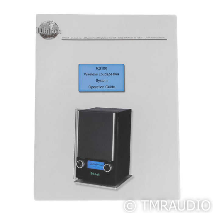 McIntosh RS100 Wireless Streaming Speaker; Single