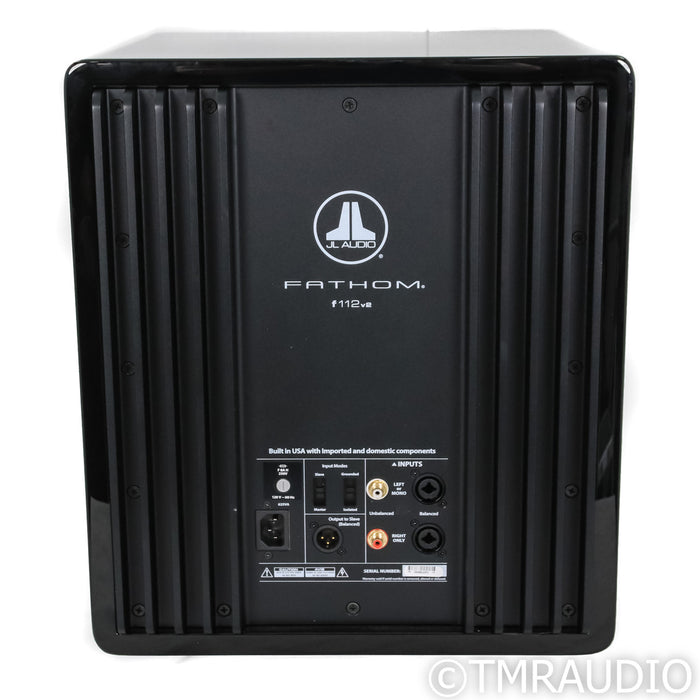 JL Audio Fathom F112v2 12" Powered Subwoofer; Gloss Black