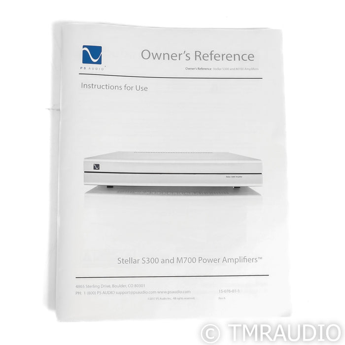 PS Audio Stellar S300 Stereo Power Amplifier