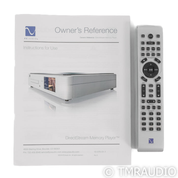 PS Audio DirectStream Memory Player CD & SACD Transport