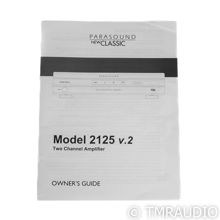 Parasound NewClassic 2125 v.2 Stereo Power Amplifier