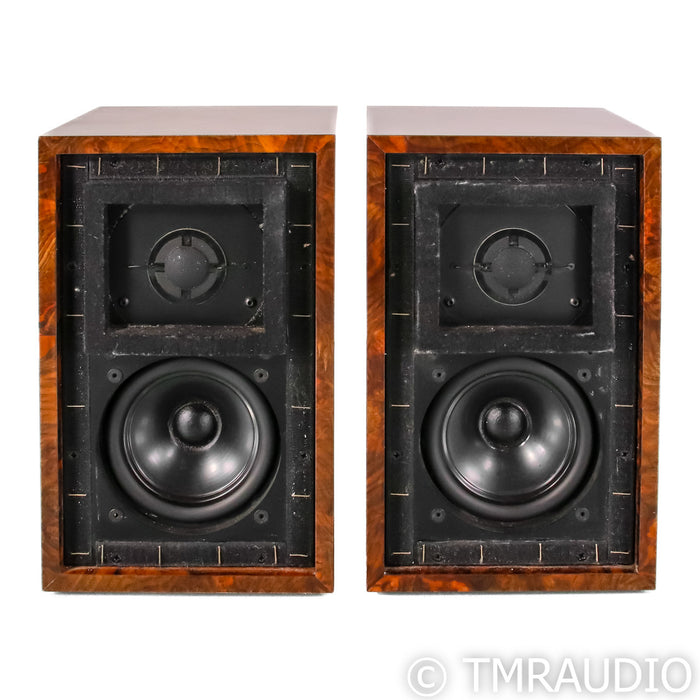 Falcon Acoustics LS3/5A Silver Badge Bookshelf Speakers; Burr Walnut Pair