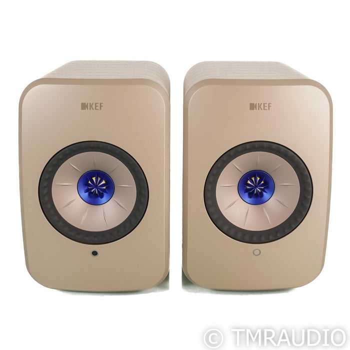 KEF LSX II Bookshelf Speakers; Soundwave Fabric Pair
