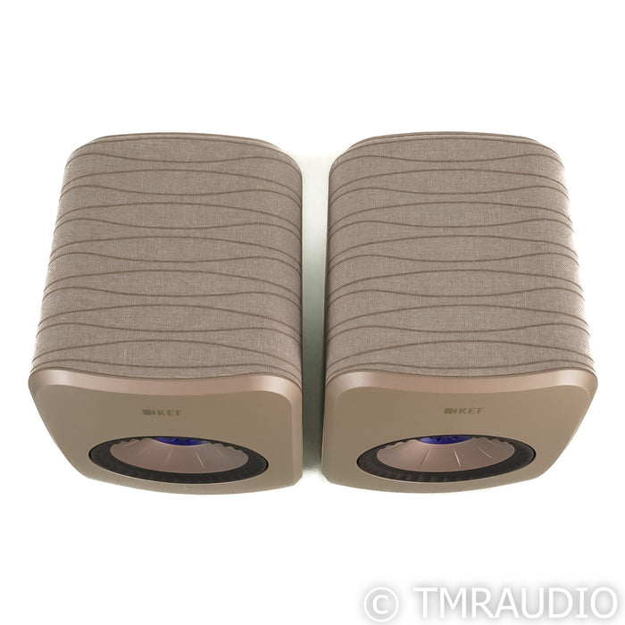 KEF LSX II Bookshelf Speakers; Soundwave Fabric Pair