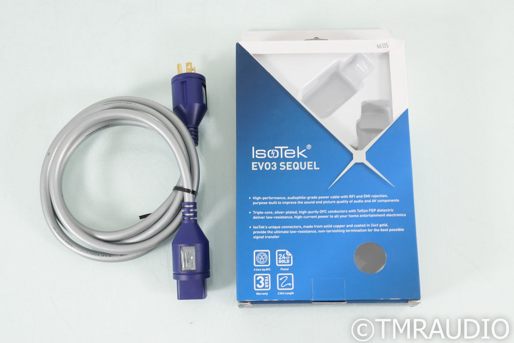 IsoTek EVO3 Sequel Power Cable; 2m AC Cord; C19 (Open Box)