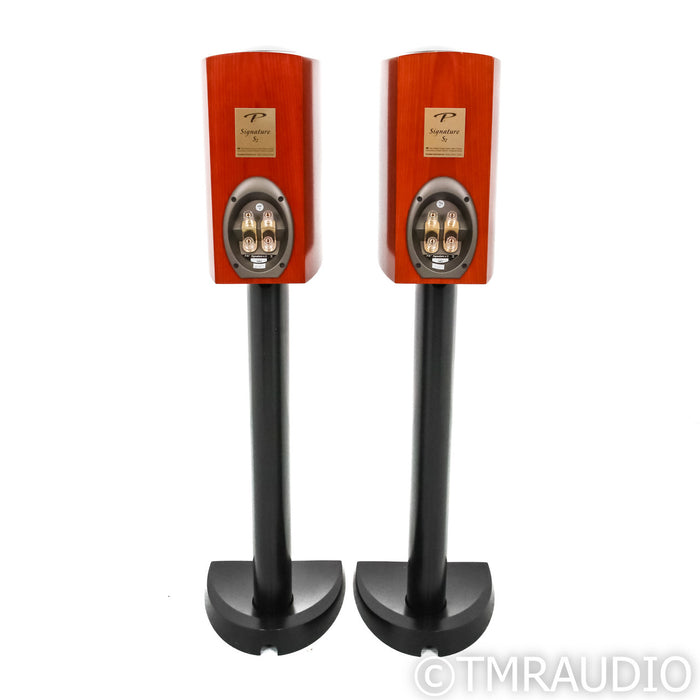 Paradigm Signature S2 Bookshelf Speakers; Cherry Pair with Stands