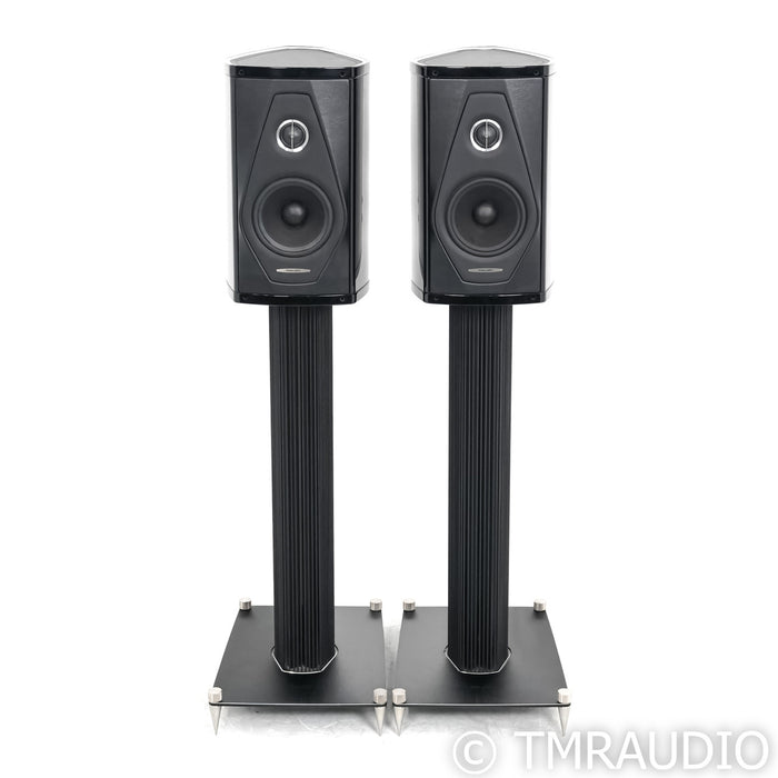 Sonus Faber Olympica I Bookshelf Speakers; Black Pair with Stands