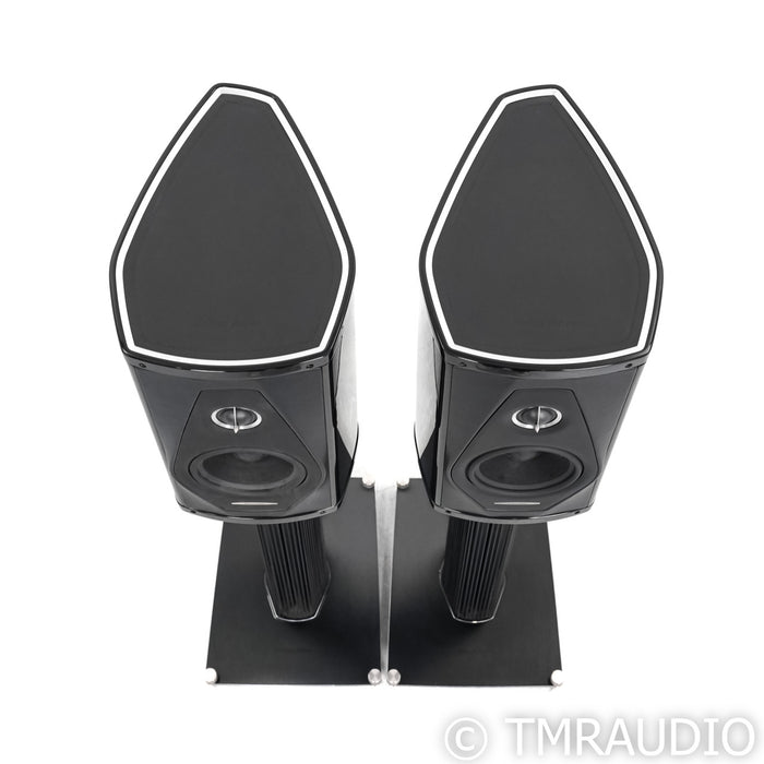Sonus Faber Olympica I Bookshelf Speakers; Black Pair with Stands