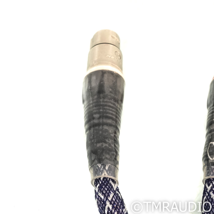 Acoustic Zen Absolute Silver XLR Cables; 1m Pair Balanced Interconnects
