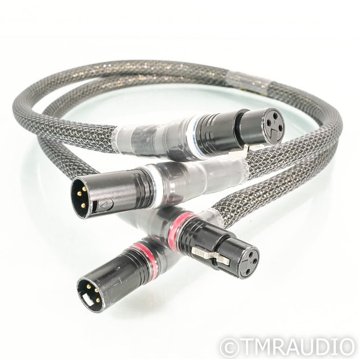 Acoustic Zen Absolute Copper XLR Cables; 1m Pair Balanced Interconnects