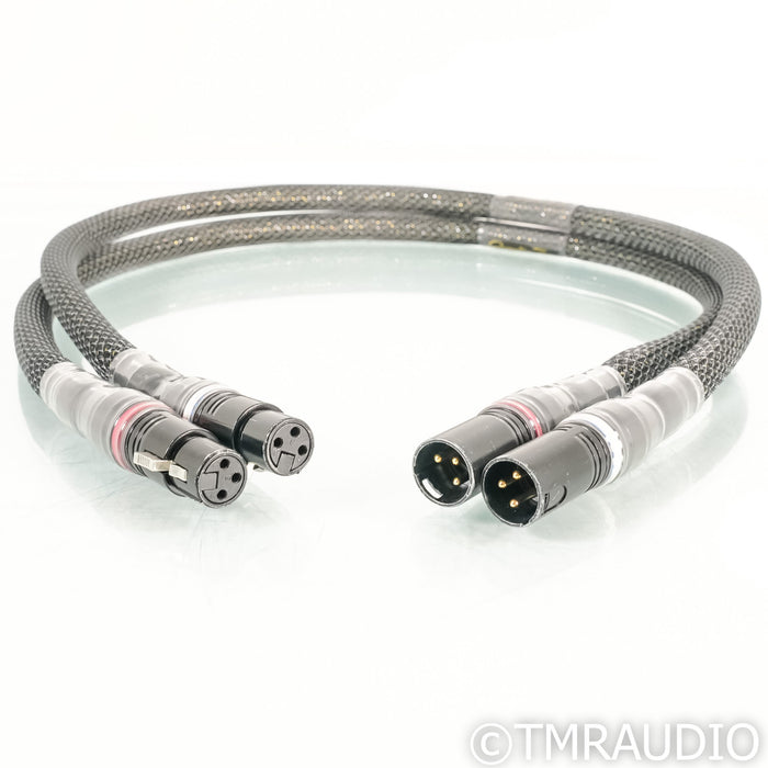Acoustic Zen Absolute Copper XLR Cables; 1m Pair Balanced Interconnects