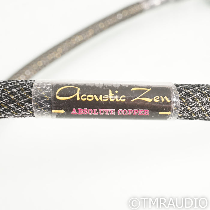 Acoustic Zen Absolute Copper XLR Cables; 1m Pair Balanced Interconnects