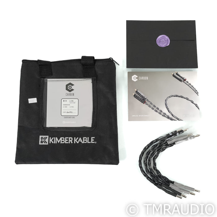Kimber Kable Carbon 8 Jumper Cables; Set of Four